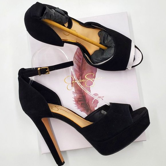 Jessica Simpson Reeya Suede Platform Sandals - NWT - Picture 1 of 16